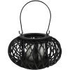 Clayre & Eef 6RO0582 Farol Negro Ø 23x12 cm