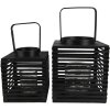 Clayre & Eef 6RO0586L Farol Negro 21x21x25 cm