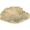 Clayre & Eef 6TE0384 Comedero para pájaros Hoja Beige 22x22x6 cm