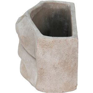 Clayre & Eef 6TE0389L Macetero para interior Boca Gris 26x16x16 cm