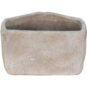 Clayre & Eef 6TE0389L Macetero para interior Boca Gris 26x16x16 cm