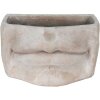 Clayre & Eef 6TE0389L Macetero para interior Boca Gris 26x16x16 cm