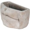 Clayre & Eef 6TE0389L Macetero para interior Boca Gris 26x16x16 cm