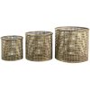 Clayre & Eef 6Y4531 Farol color Cobre (3) Ø 33x27 - Ø 27x23 - Ø 21x19 cm