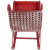 Clayre & Eef 6Y4708 Decoración Navideña Trineo Rojo 32x15x24 cm