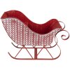 Clayre & Eef 6Y4708 Decoración Navideña Trineo Rojo 32x15x24 cm