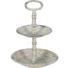 Clayre & Eef 6Y4770 Estantería 2 niveles Beige Ø 19x27 cm