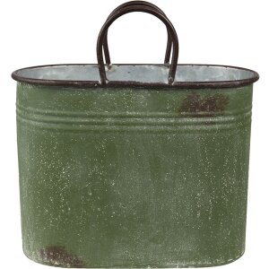 Clayre & Eef 6Y4773 Maceta de interior Verde, Marrón 36x18x25 - 30x15x23 cm