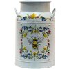 Clayre & Eef 6Y4774 Lata Deco Blanca, Amarilla Ø 19x28 cm