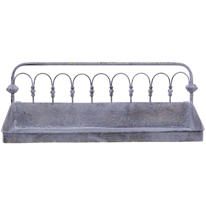 Clayre & Eef 6Y4775 Estante de pared Beige ,Marrón 55x18x21 cm