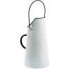 Clayre & Eef 6Y4777 Cubo de Carbón Deco Blanco, Marrón Ø 15x30 cm