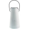 Clayre & Eef 6Y4777 Cubo de Carbón Deco Blanco, Marrón Ø 15x30 cm