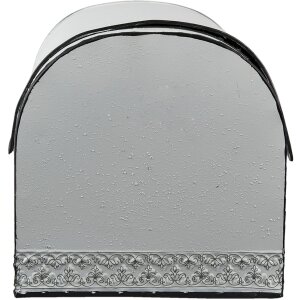 Clayre & Eef 6Y4779 Caja de almacenaje blanca, marrón 30x20x20 cm