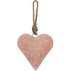 Clayre & Eef 6Y4813M Colgante Bisutería Corazón Rosa 10x3x10 cm