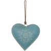 Clayre & Eef 6Y4815L Colgante Bisutería Corazón Azul 20x1x20 cm