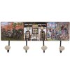Clayre & Eef 6Y5013 Perchero de Pared Negro 40x7x18 cm