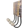 Clayre & Eef 6Y5014 Perchero de Pared Rojo 40x7x18 cm