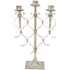 Clayre & Eef 6Y5263 Candelero Blanco 28x12x42 cm