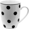 Clayre & Eef BDMU Mug Blanco, Negro 350 ml