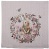 Clayre & Eef HBU21 Funda de Cojín Rosa, Beige 40x40 cm