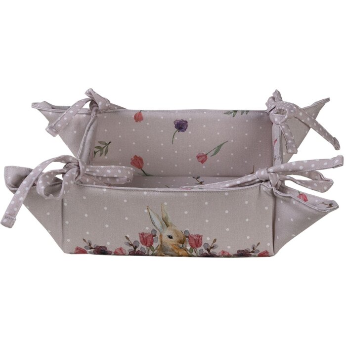 Clayre & Eef HBU47 Panera Rosa, Beige 35x35x8 cm