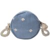 Clayre & Eef JZBG0258BL Bolsa Damas Azul Ø 15 cm