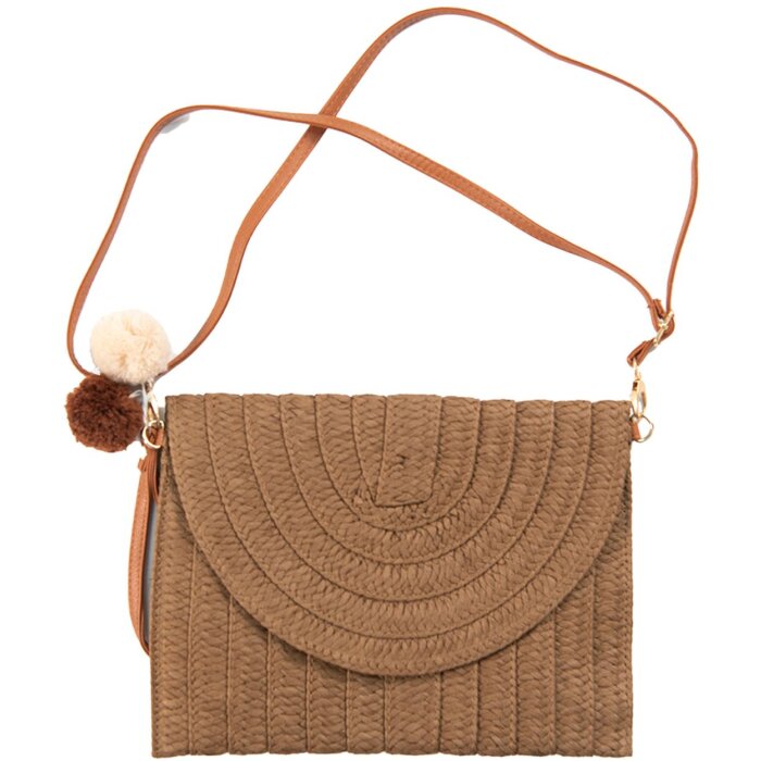Clayre & Eef JZBG0260CH Bolso Señora Marrón 27x3x20 cm