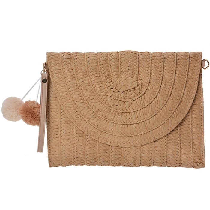 Clayre & Eef JZBG0260LCH Bolso Señora Marrón 27x3x20 cm