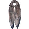 Clayre & Eef JZSC0666BL Bufanda Damas Patrón Azul 70x180 cm