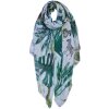 Clayre & Eef JZSC0682 Bufanda Damas Patrón Verde 90x180 cm