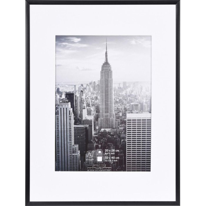 Marco de aluminio Manhattan 30x40 cm negro