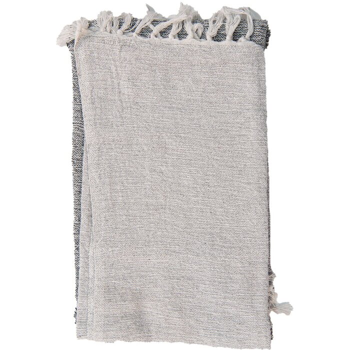 Clayre & Eef KT060.130 A cuadros gris 125x150 cm