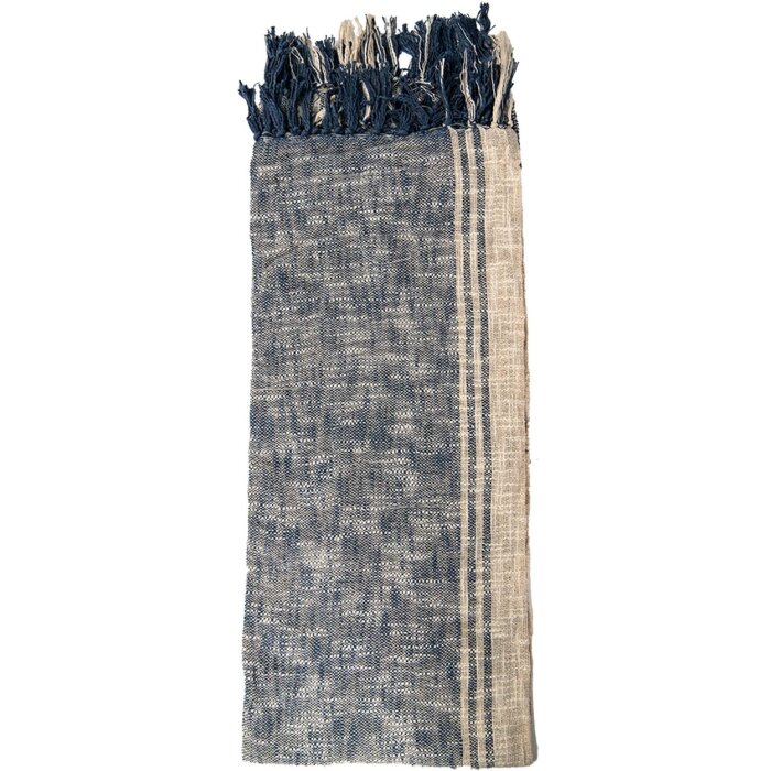 Clayre & Eef KT060.131 Plaid Azul, Marrón 125x150 cm