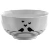 Clayre & Eef LBSBO Tazón Sopa Blanco, Negro Ø 14 cm