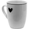 Clayre & Eef LBSHMU Taza Blanco, Negro 350 ml