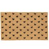 Clayre & Eef LBSMC-1 Felpudo para puerta de interior marrón, negro 75x45x1 cm