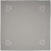 Clayre & Eef LYH15 Mantel Cuadrado Gris 150x150 cm