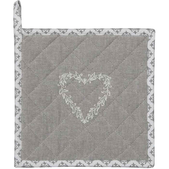Clayre & Eef LYH45 Salvamanteles Gris 20x20 cm