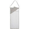 Clayre & Eef LYH50 Talega de Pan 28x68 cm Gris Blanco Algodón Corazones Cuadros Rectángulo
