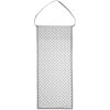 Clayre & Eef LYH50 Talega de Pan 28x68 cm Gris Blanco Algodón Corazones Cuadros Rectángulo