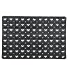 Clayre & Eef MC227 Felpudo Interior Negro 60x40x1 cm