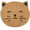 Clayre & Eef MC229 Felpudo Gato Interior Marrón, Negro 50x44x1 cm