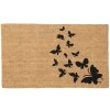 Clayre & Eef MC232 Felpudo de puerta de interior marrón, negro 75x45x1 cm
