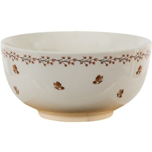 Clayre & Eef REBBO Plato sopero Beige, Marrón Ø 14 cm