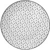 Clayre & Eef SDFP Vajilla Plato Blanco, Negro Ø 26x2 cm