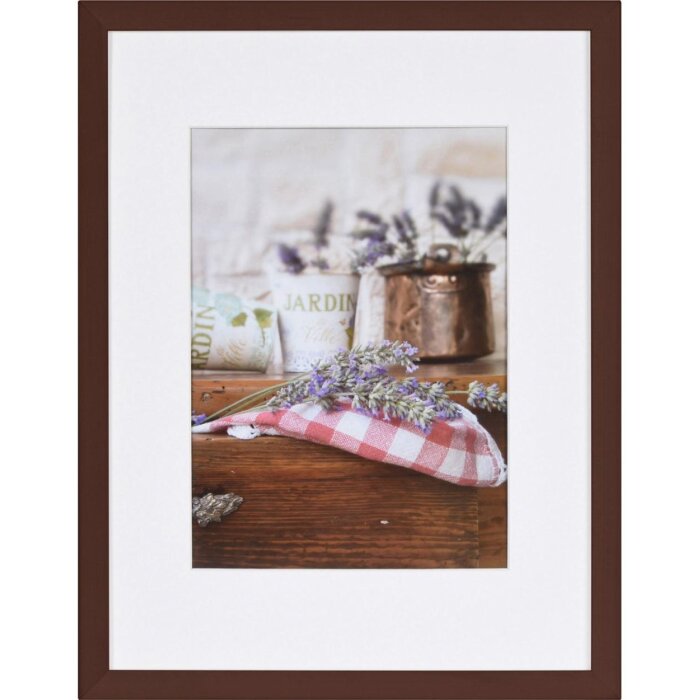 Henzo Marco de madera Jardin 30x40 cm wenge con Passepartout 20x28 cm