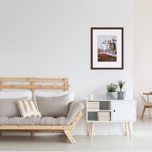 Henzo Marco de madera Jardin 30x40 cm wenge con Passepartout 20x28 cm