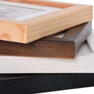 Henzo Marco de madera Jardin 30x40 cm wenge con Passepartout 20x28 cm