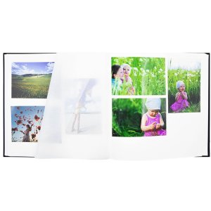 Panodia Álbum de fotos Linea negro 30x30 cm 60 páginas blancas