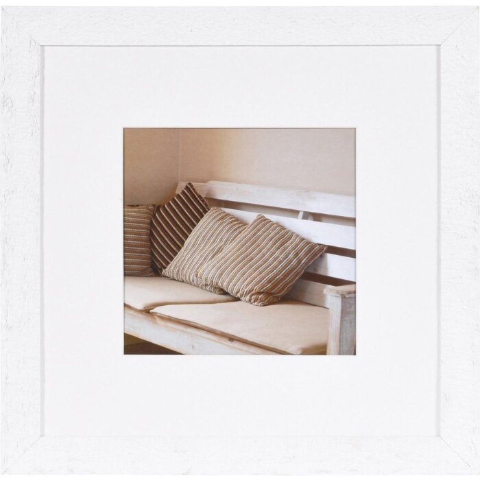Marco de madera Driftwood 40x40 cm blanco